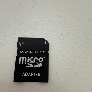 lot 2 Dane-Elec Micro SD to SD Memory Card Adapter Black with Write Protect